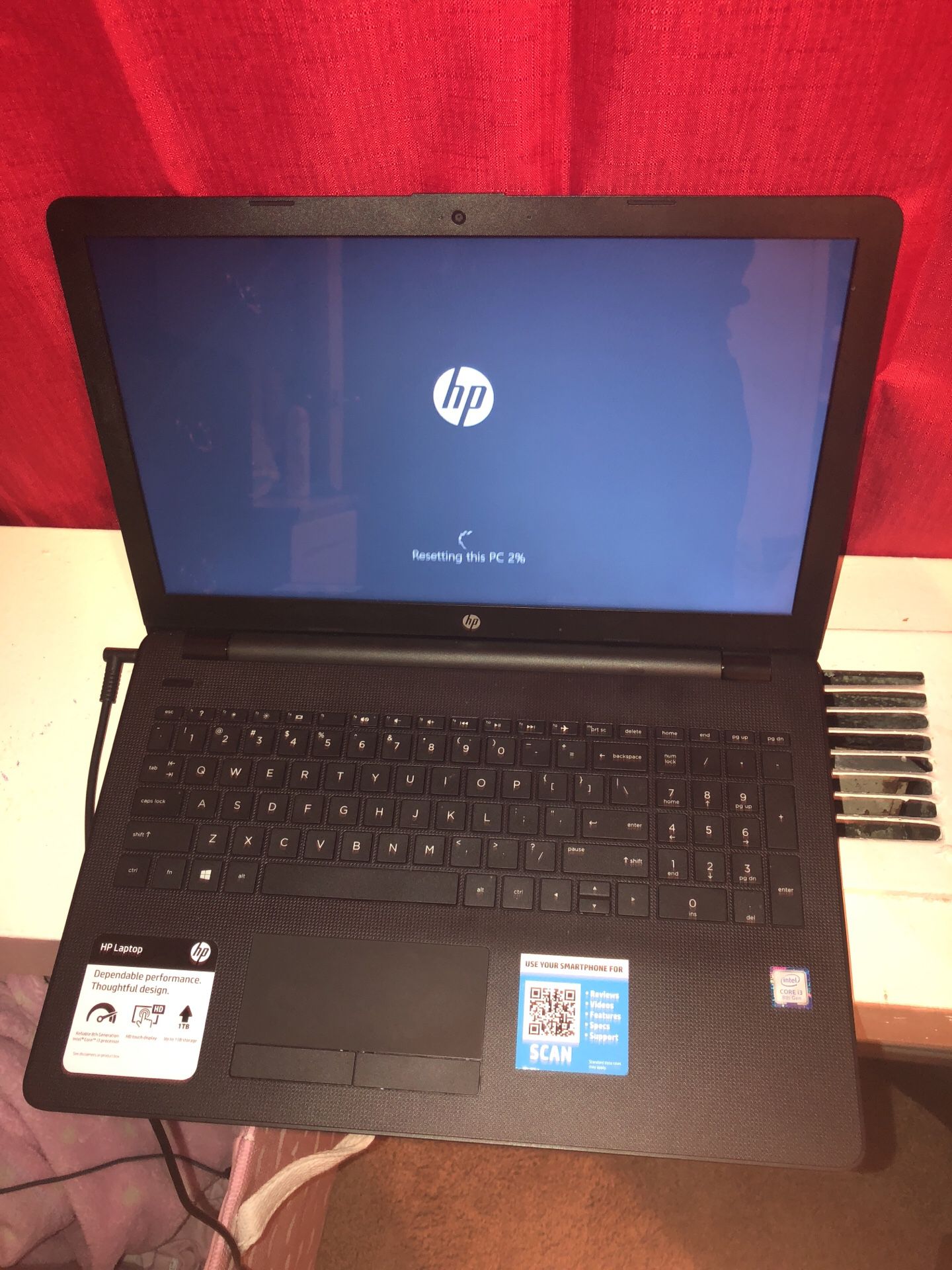 HP - 15.6" Touch-Screen Laptop - Intel Core i3 - 8GB Memory - 1TB Hard Drive - HP Finish In Jet Black