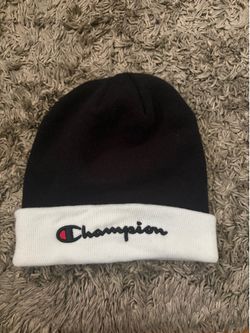 Black champion beanie
