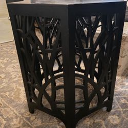 Side Accent Black Table