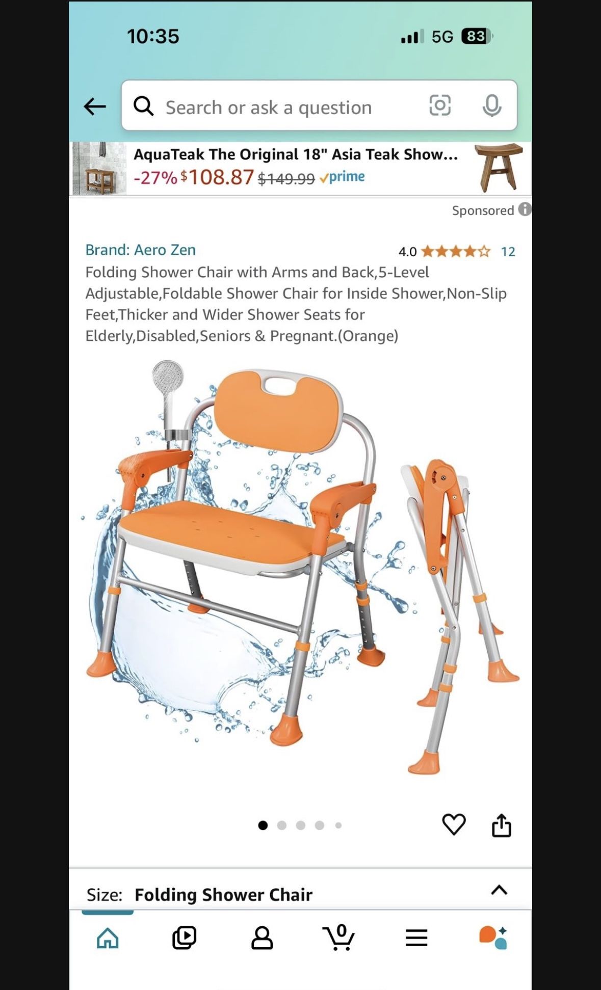 Handicap Shower Chair