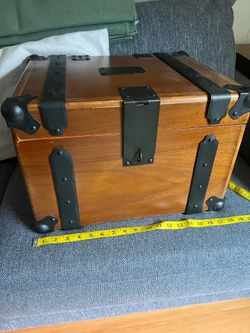 Storage Chest - Wood & Metal Solid