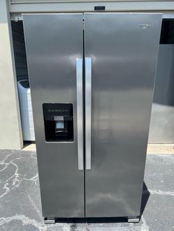 Whirlpool Fridge Side by Side Stainless Steel 36” width