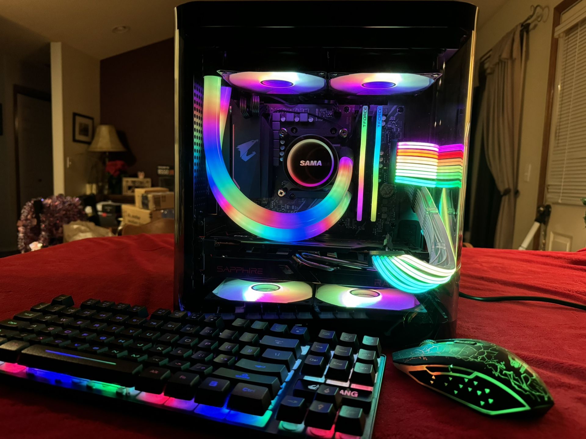 Gaming PC, Micro ATX, 1440P, Ryzen 7 5700X, Radeon 6700XT 12GB GDDR6, 32GB DDR4 3600Mhz 1TB M.2 SSD