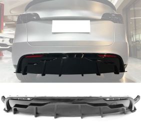 20-24 Tesla Model Y Gloss Black Rear Bumper Diffuser