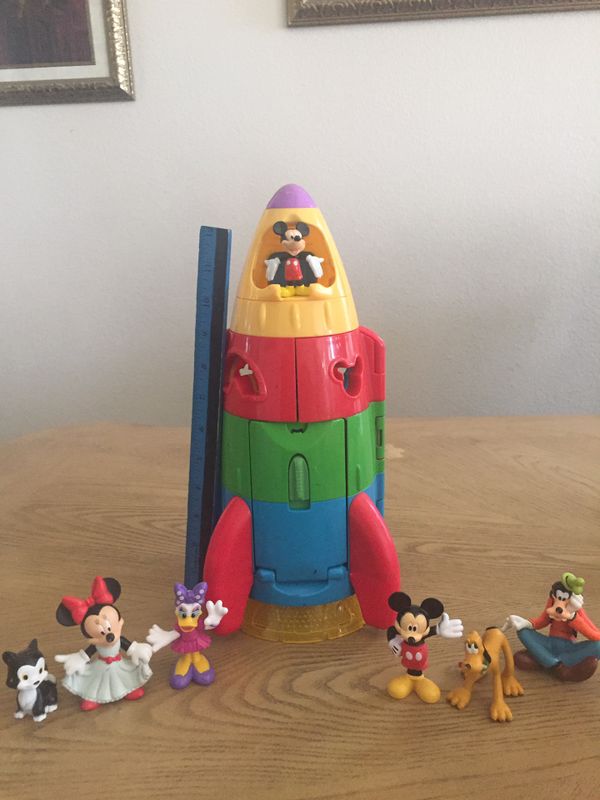 Mickey Mouse Rocket & Figures for Sale in El Paso, TX - OfferUp