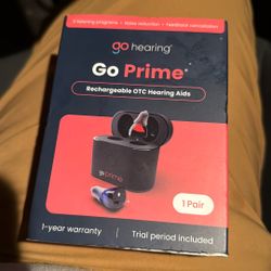 Go Hearing Go Prime Rechargeable Hearing Aids Brand New