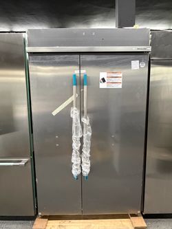 New Kitchen Aid stainless steel built in 48” wide Refrigerator
