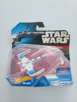 Hot Wheels Star Wars Resistance X-Wing Fighter die-cast starship packaged with a Flight Navigator stand