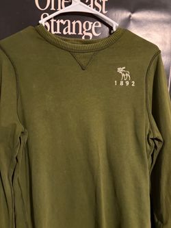 Abercrombie & Fitch Olive Green Crewneck Sweatshirt
