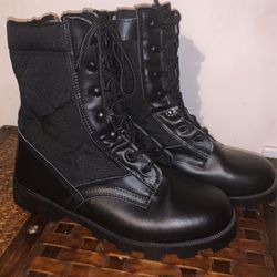 Black Leather Boots $45