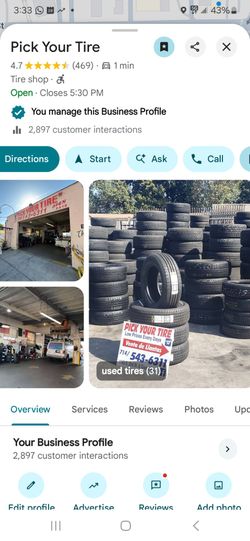 Tire Sales here in Santa Ana California