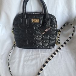  Luv Betsey Johnson Kitty Face Dome Satchel 