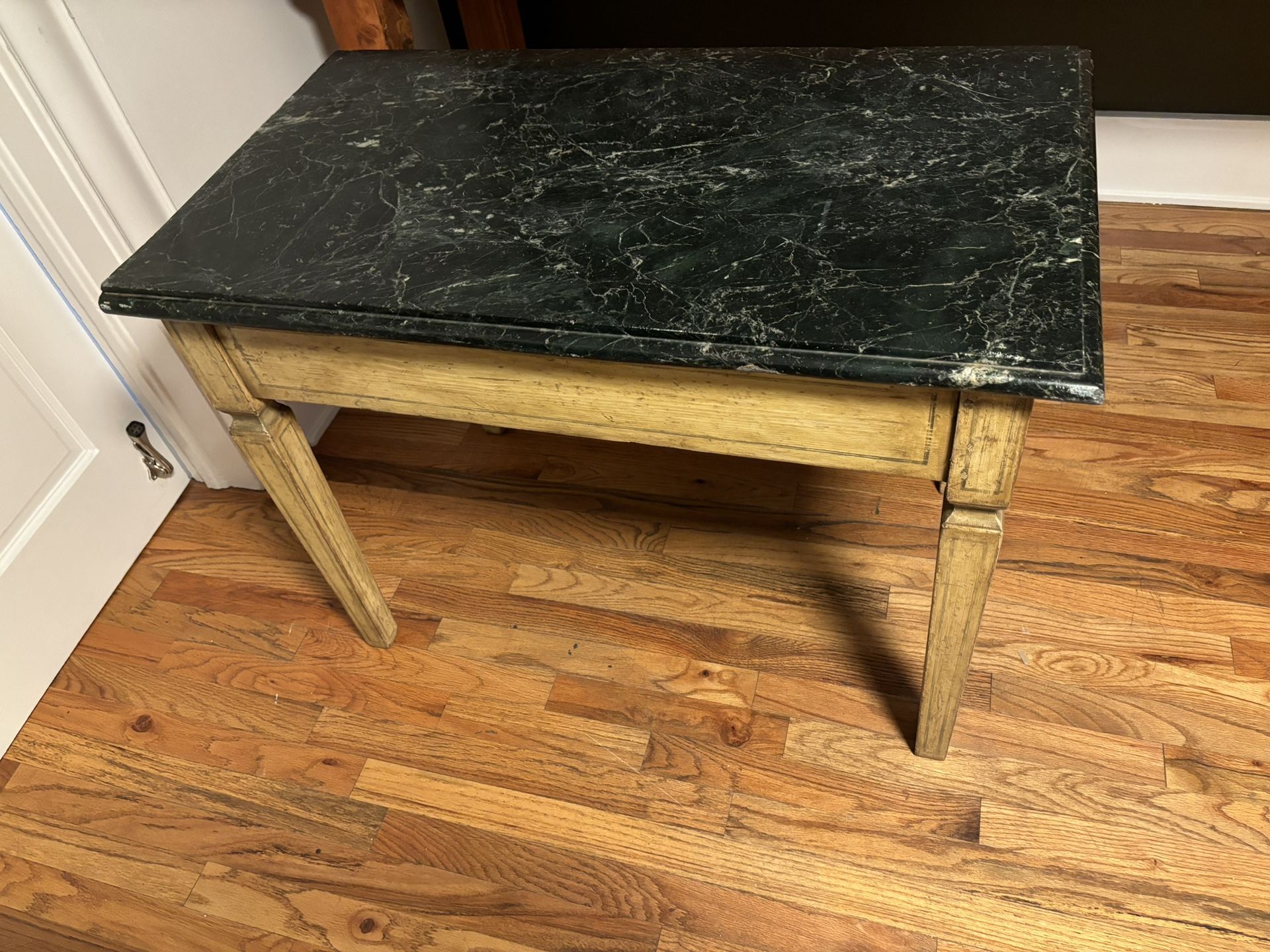 Genuine Marble Top Antique Table