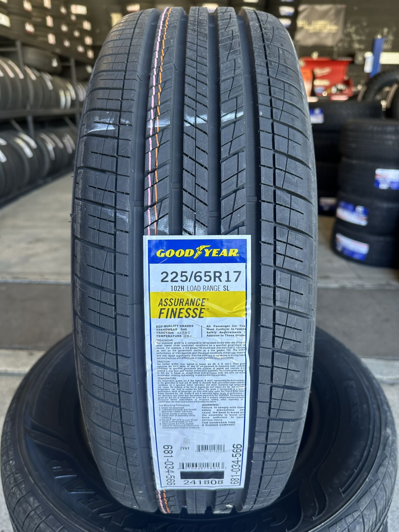 225/65/17 New Set Of Goodyear Tires Installed