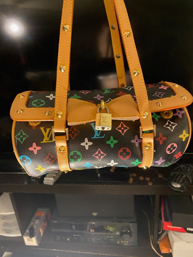 lv multi color bag