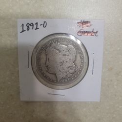 1891 O Morgan Silver Dollar 