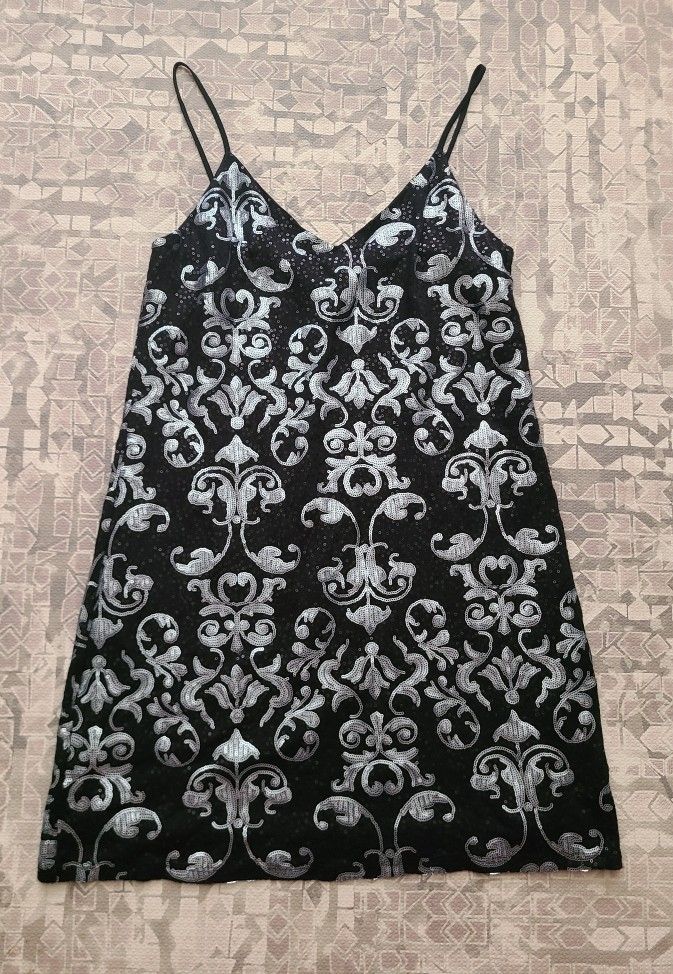 Studio Opal Sequins Spaghetti Strap Dress, Size M