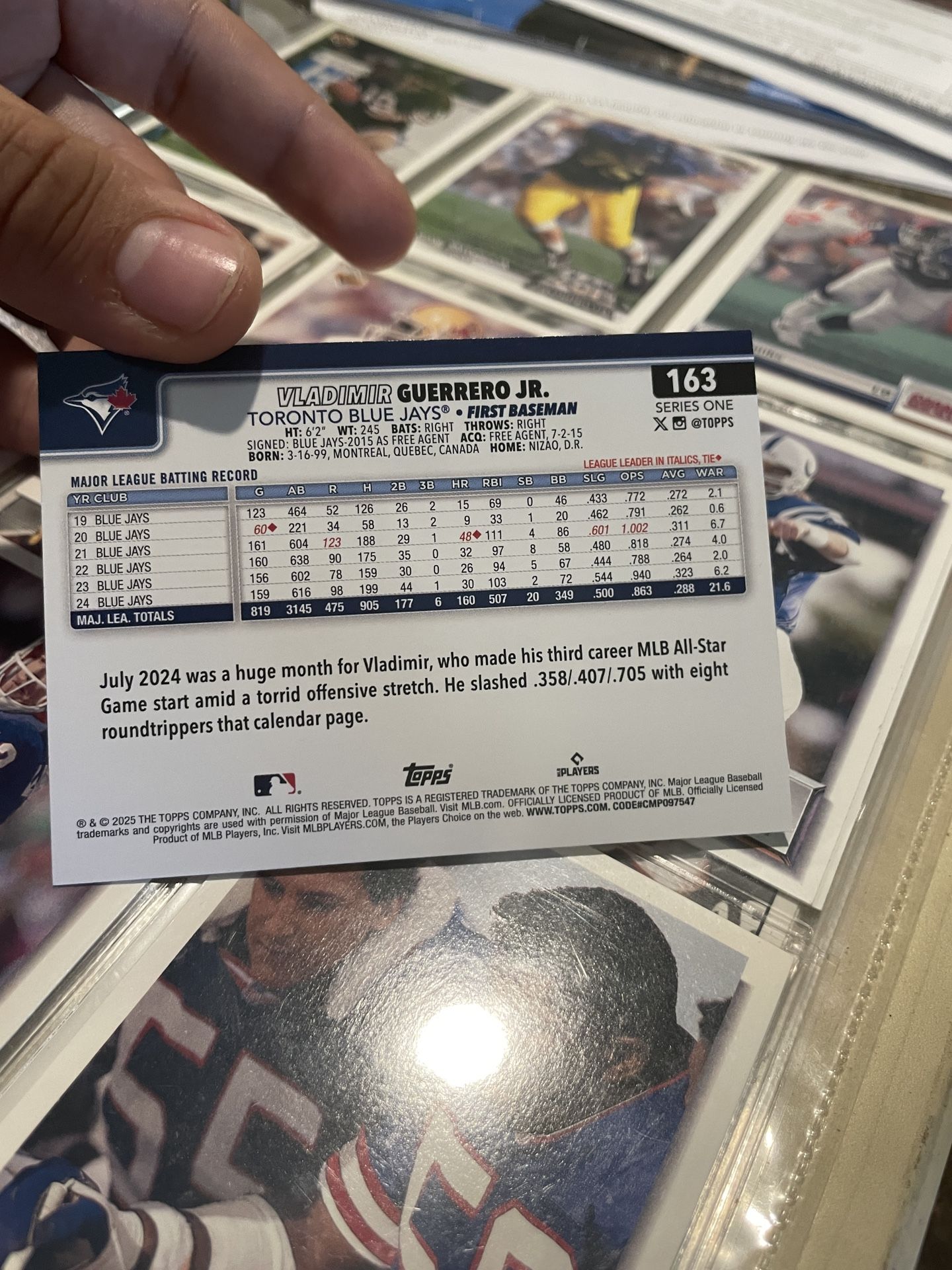 Vladimir Guerrero Jr Mint 10 Card