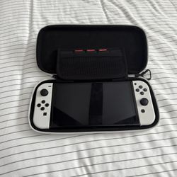 Nintendo Switch OLED White Edition with Case!