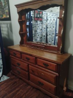 Dresser with mirror  $50