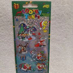 Vintage Looney tunes christmas removable stickers # 4