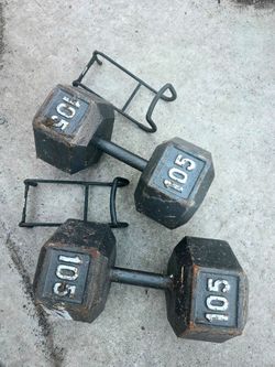 105 lb dumbbell set