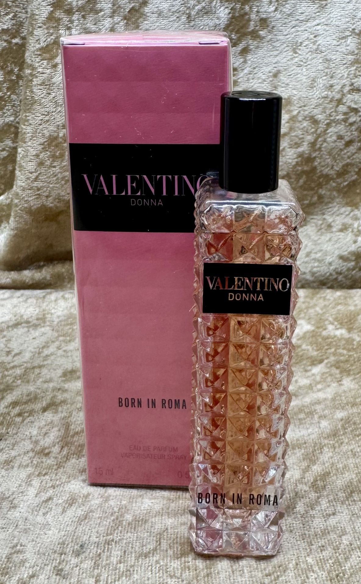 Born In Roma Donna For Women Eau De Parfum 0.5 Fl. Oz./15 Ml. Travel Size Bottle Spray Sealed Box 