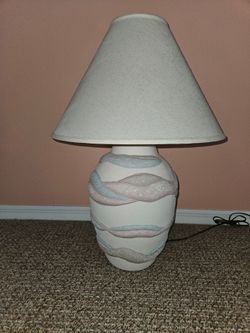 Pastel Pottery Style Lamp