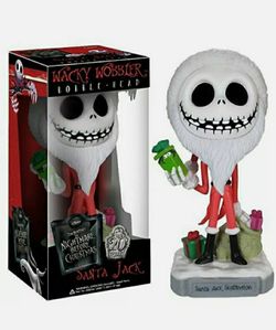 Nightmare Before Christmas Santa Jack Skellington Wacky Wobbler by Funko