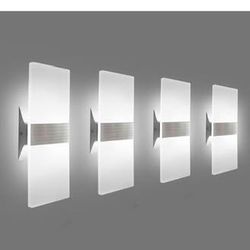 KICAAO Modern Wall Sconces 4 Pack, Led Wall Light