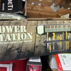 Power Station With LED Lights And Tool Organizer 