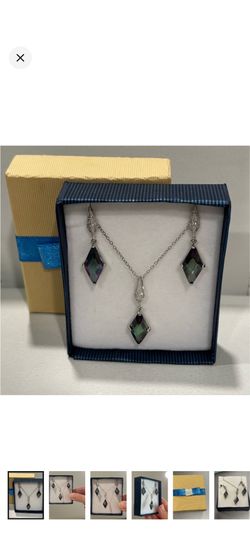 New Mystic Topaz jewelry Set Sterling Silver 925