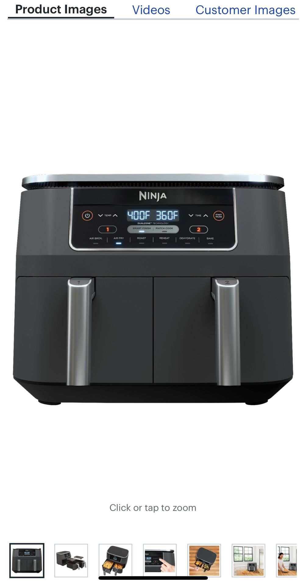 Ninja - Foodi 6-in-1 8-qt. 2-Basket Air Fryer with DualZone Technology for  Sale in Riverside, CA - OfferUp