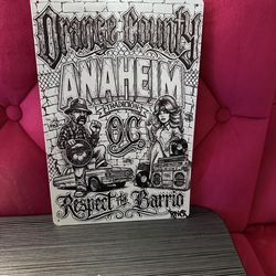 Anaheim Metal Sign
