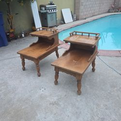 Vintage Mid Century Side Tables 