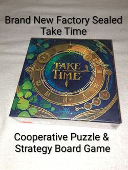 Brand New Factory Sealed Take Time Cooperative Puzzle & Strategy Board Game