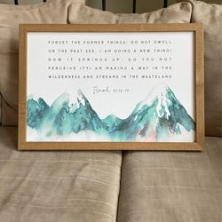 Custom Isaiah 43 Wall Hanging