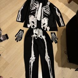 Skeleton Men Halloween Costume 