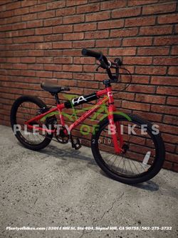 NEW 2025 FREE AGENT CHAMP 20 RED SINGLE SPEED FREESTYLE KIDS YOUTH BOYS GIRLS BMX BIKE BICYCLE