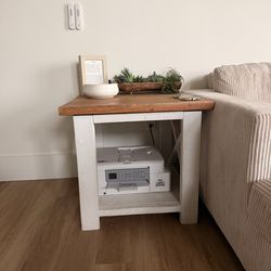 Custom made modern farmhouse end tables