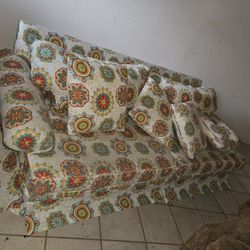 Beautiful Re-upholstered Vintage Couch