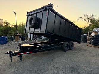 2027 Deckover Dump Trailer 8’x4’x16