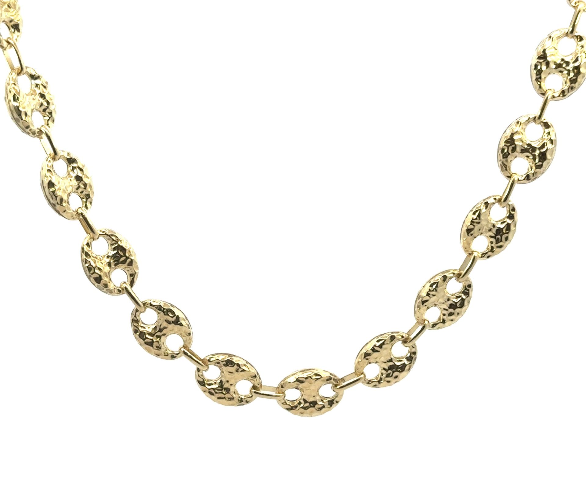 10k Yellow Gold Gucci Link Puffed Mariner Link 24” Chain Necklace GP3120278