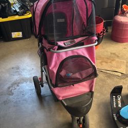 Hot pink Dog Stroller 