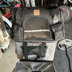 Small Dog Carrying Bags / Small Dog Bicycle Bag 