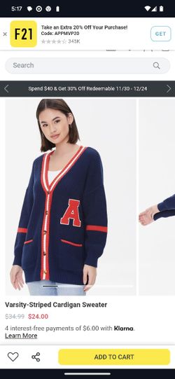 New Navy Cardigan XL