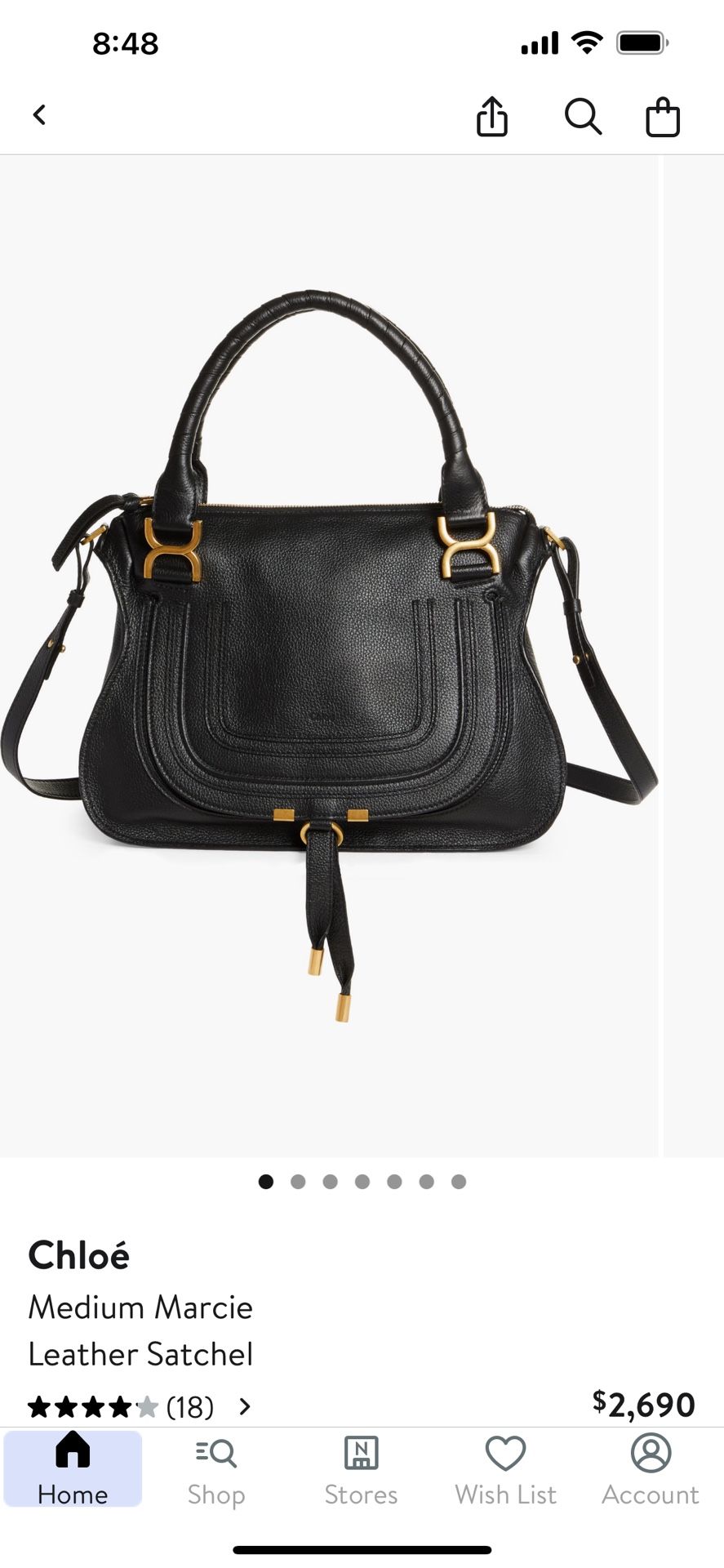 CHLOE medium Marcie Leather hand bag