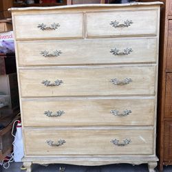 Solid Wood, Six Drawer Dresser