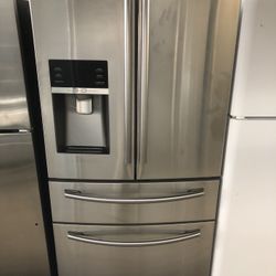 Samsung 33” Stainless Steel Four Door French Door Refrigerator 