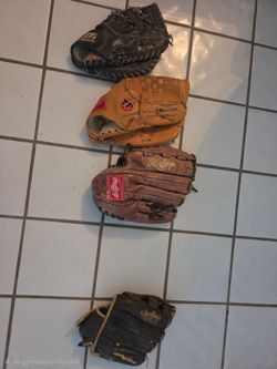 Used Baseball gloves Different sizes